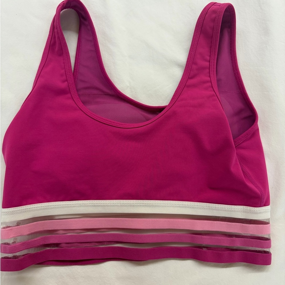 Women's Pink Sports Bra - Picture 2 of 3